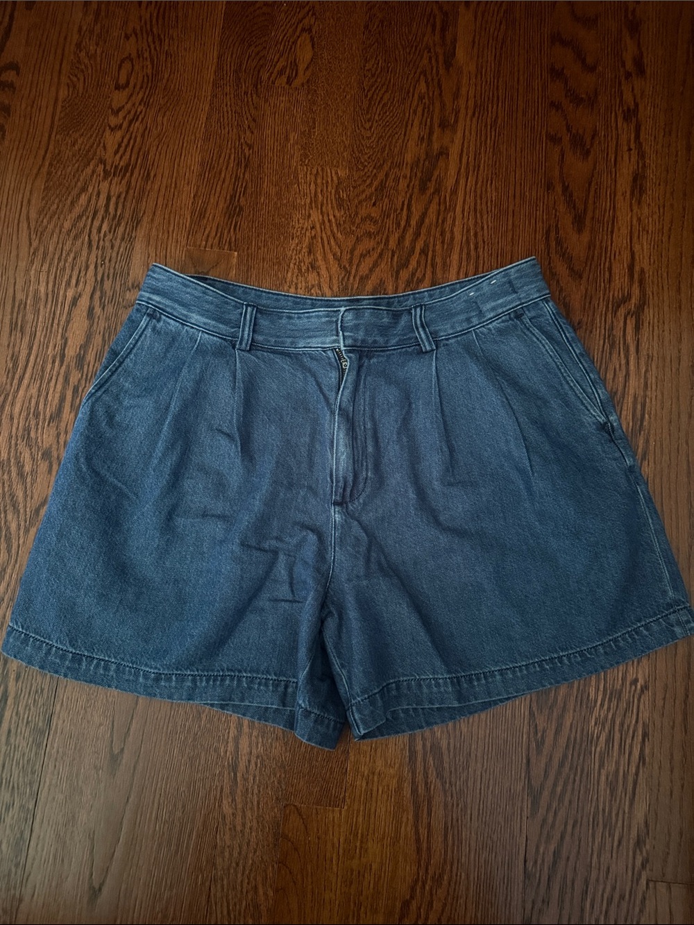 Madewell Navy Denim Bermuda Shorts